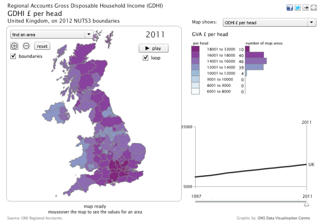 Figure 8: Regional Gross Disposable Household Income (GDHI) interactive map