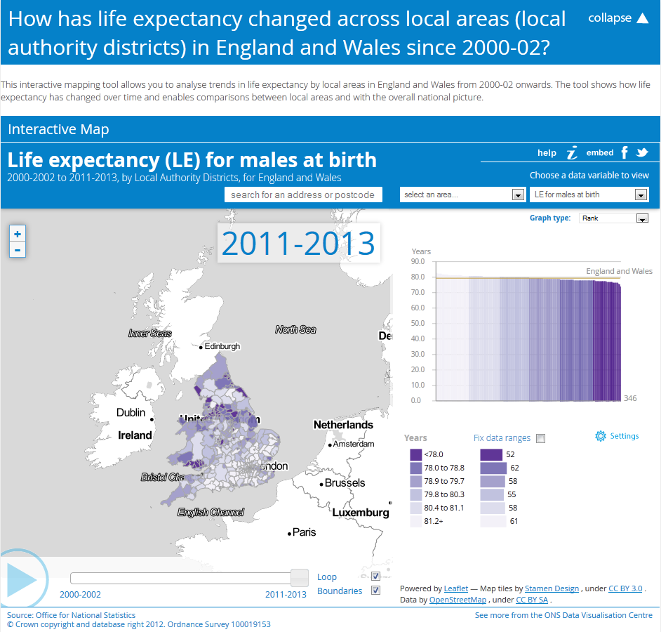 Interactive map