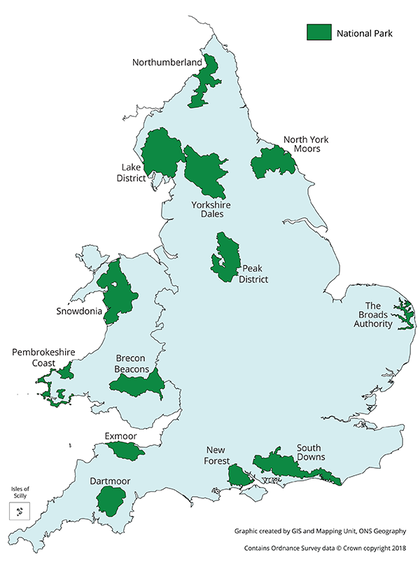 National Parks in England and Wales.