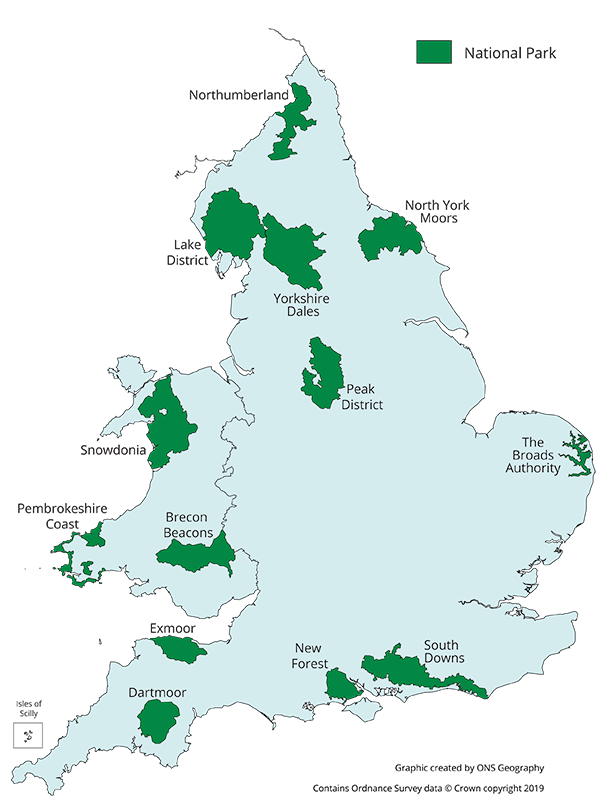 National Parks in England and Wales.